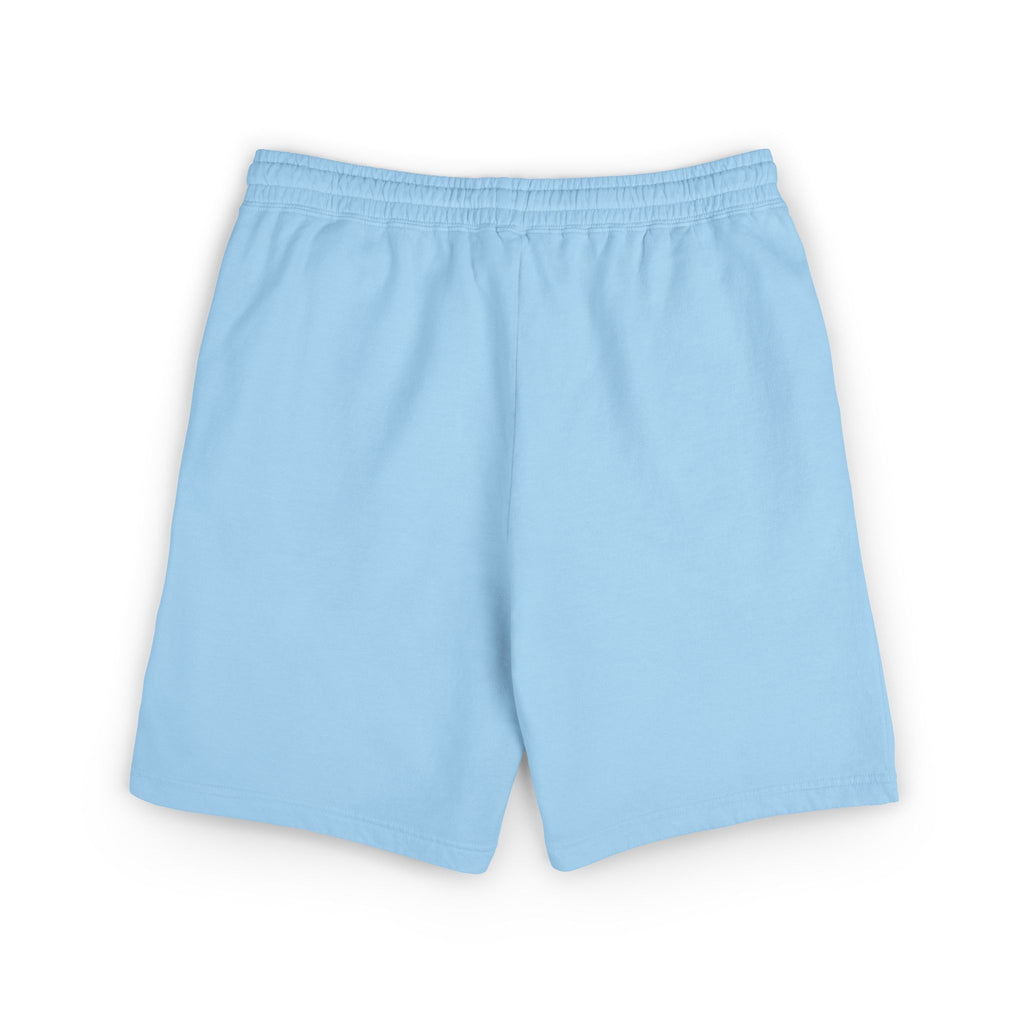 Cozy Cream Fleece Sweat Shorts with Cute Cloud Embroidery