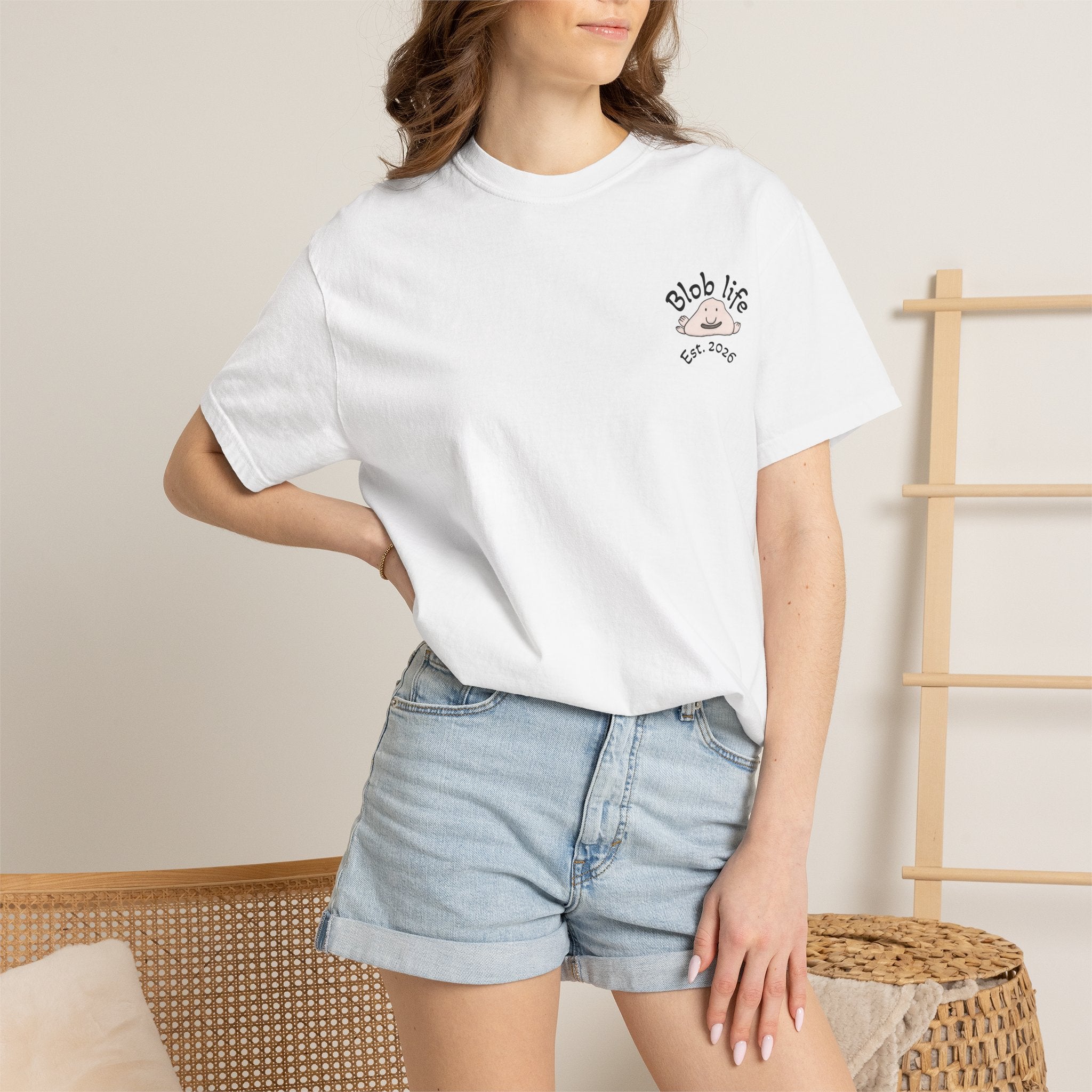 T-Shirt - "Blob Life" Cute Blob Character Graphic Tee