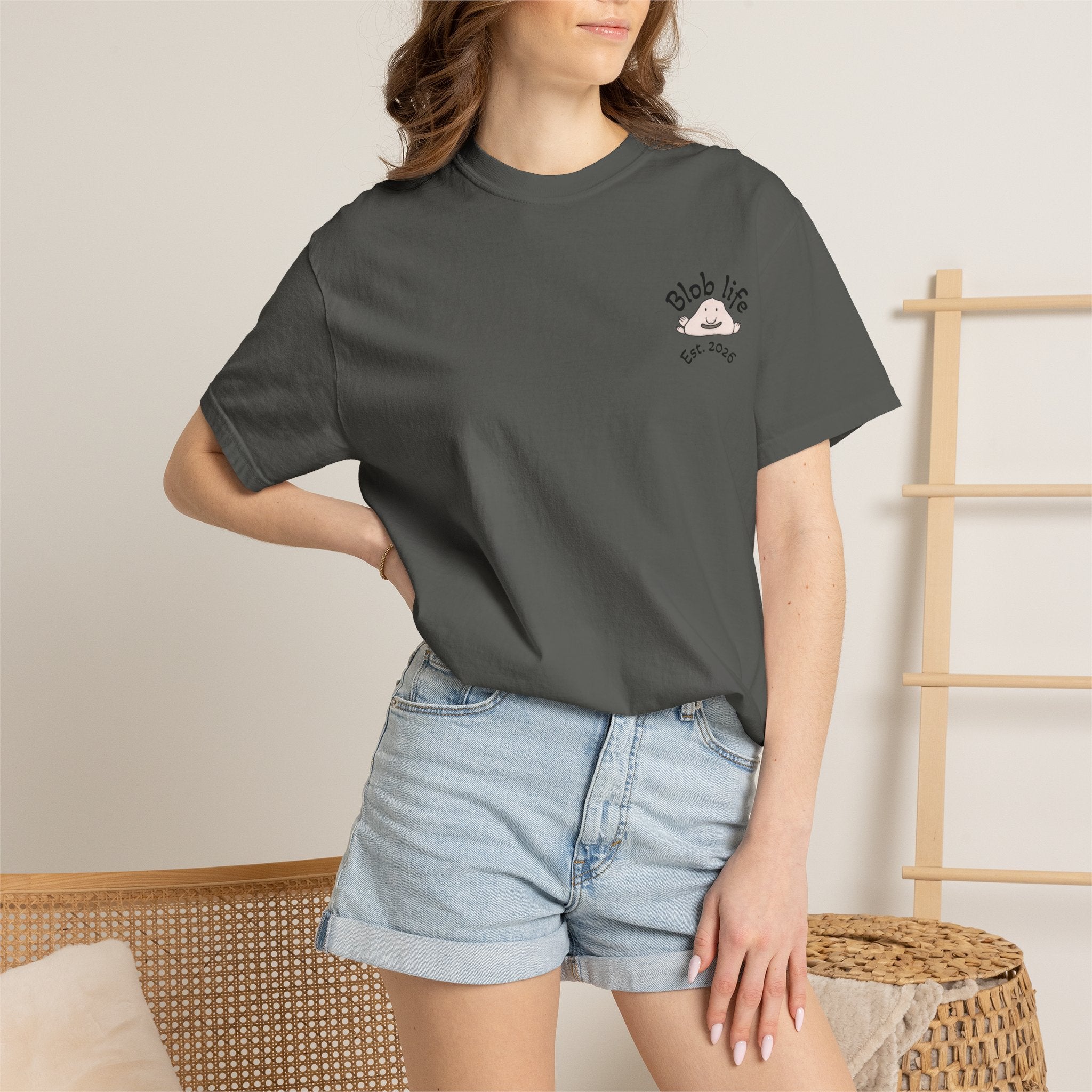 T-Shirt - "Blob Life" Cute Blob Character Graphic Tee