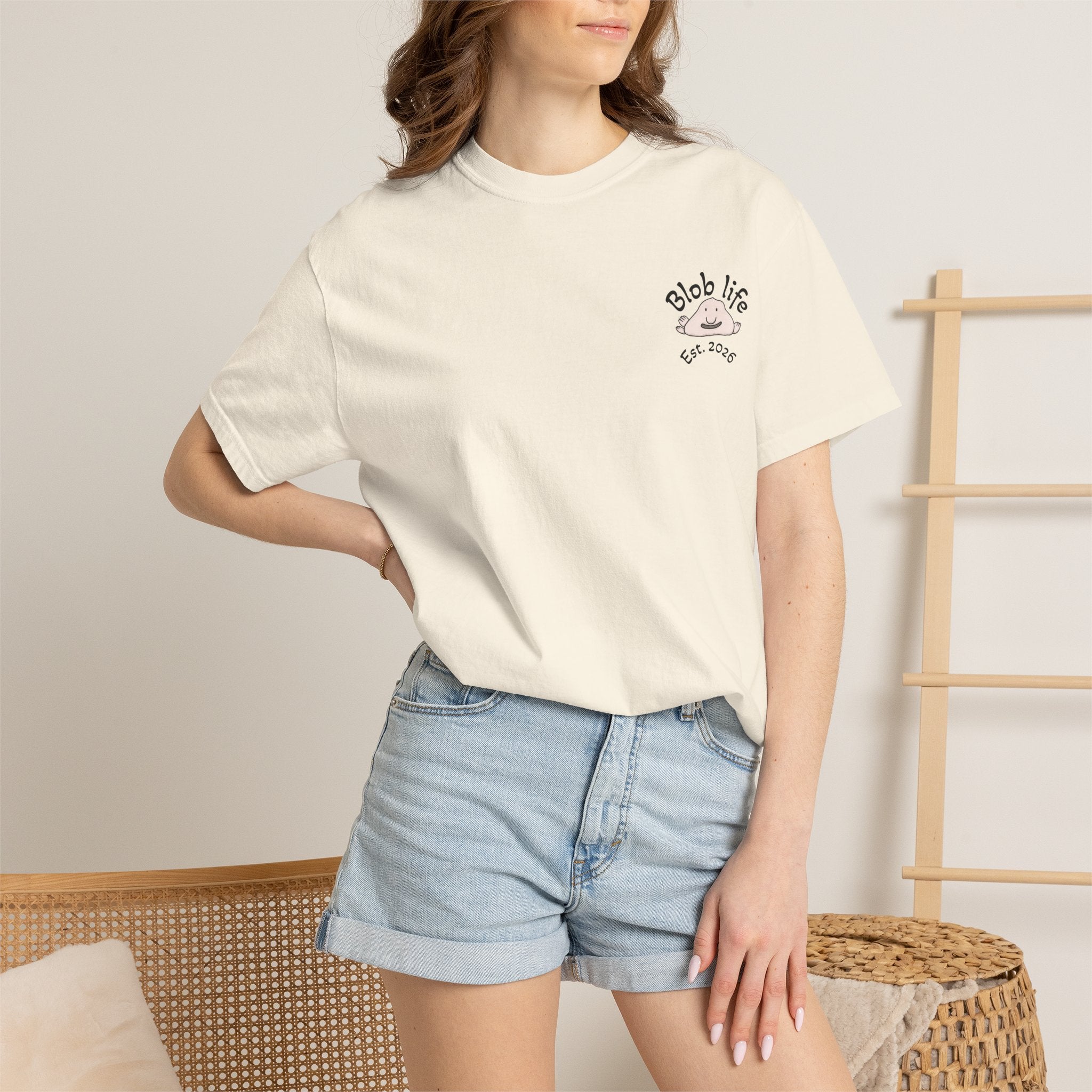T-Shirt - "Blob Life" Cute Blob Character Graphic Tee