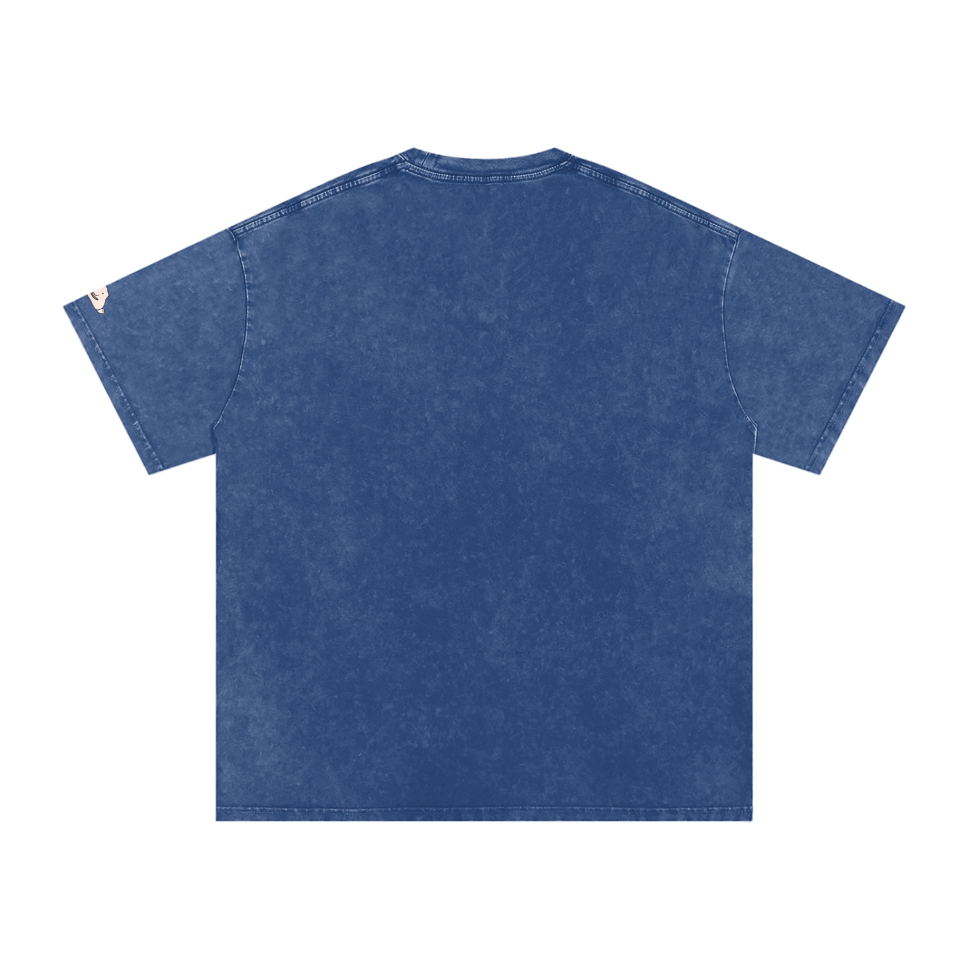 Snow Washed Oversized Cotton Blob T-Shirt