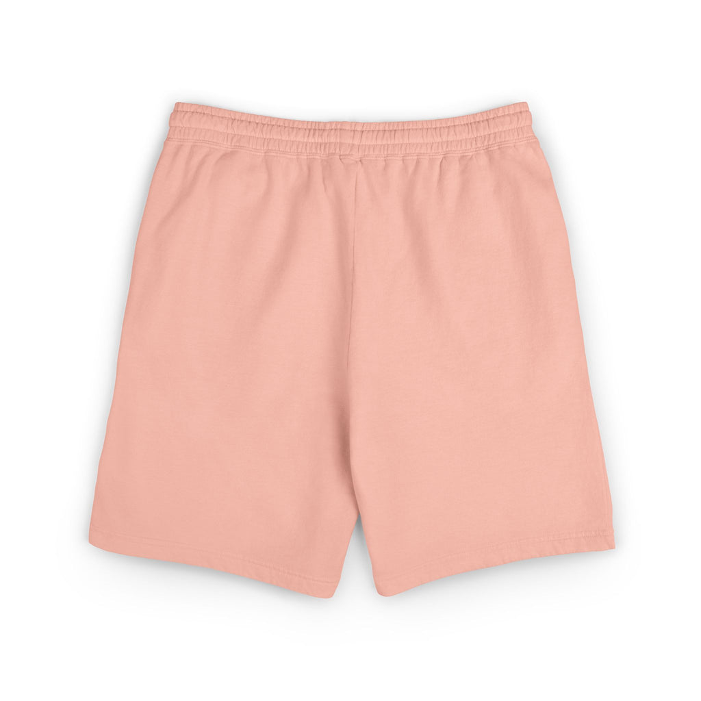 Cozy Cream Fleece Sweat Shorts with Cute Cloud Embroidery