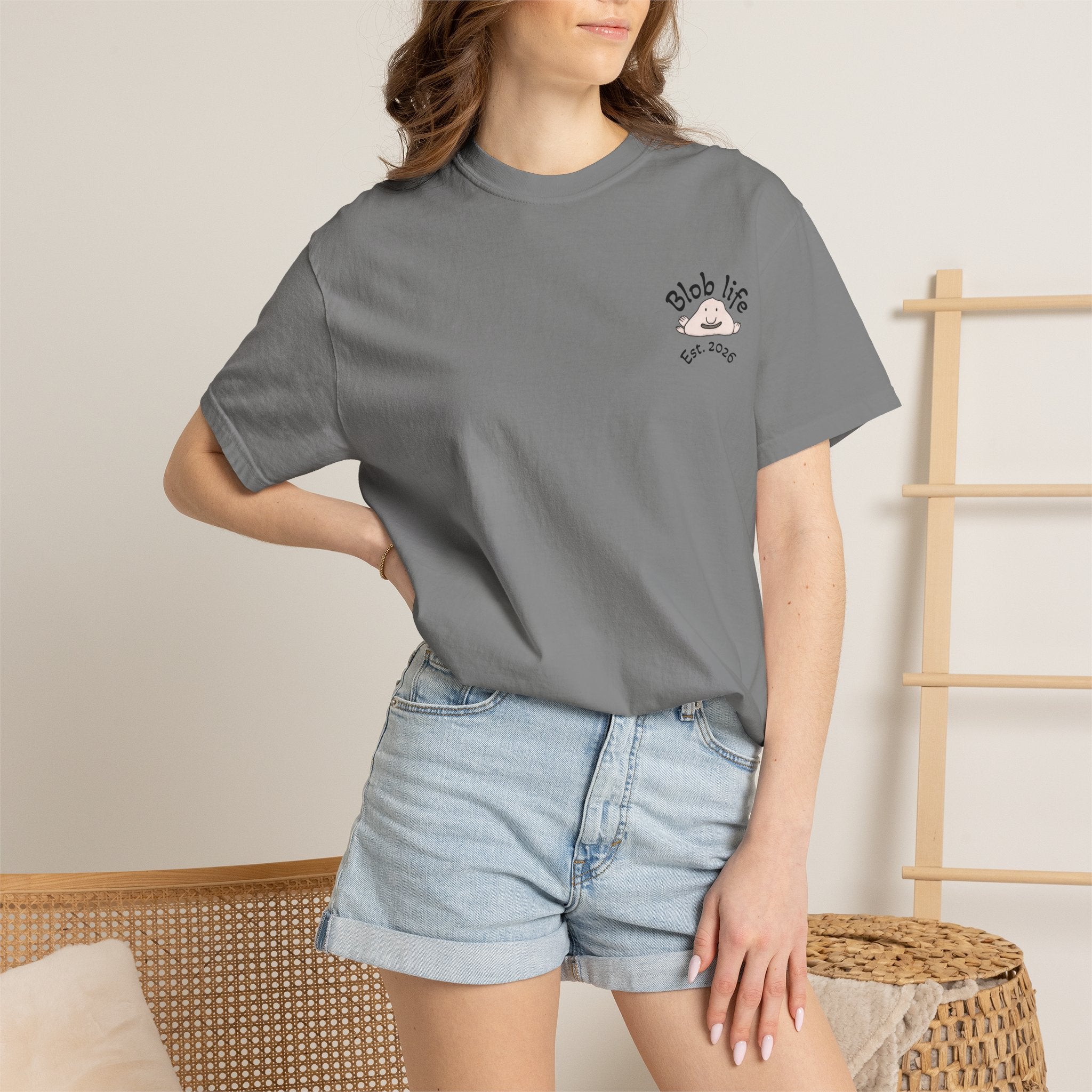T-Shirt - "Blob Life" Cute Blob Character Graphic Tee
