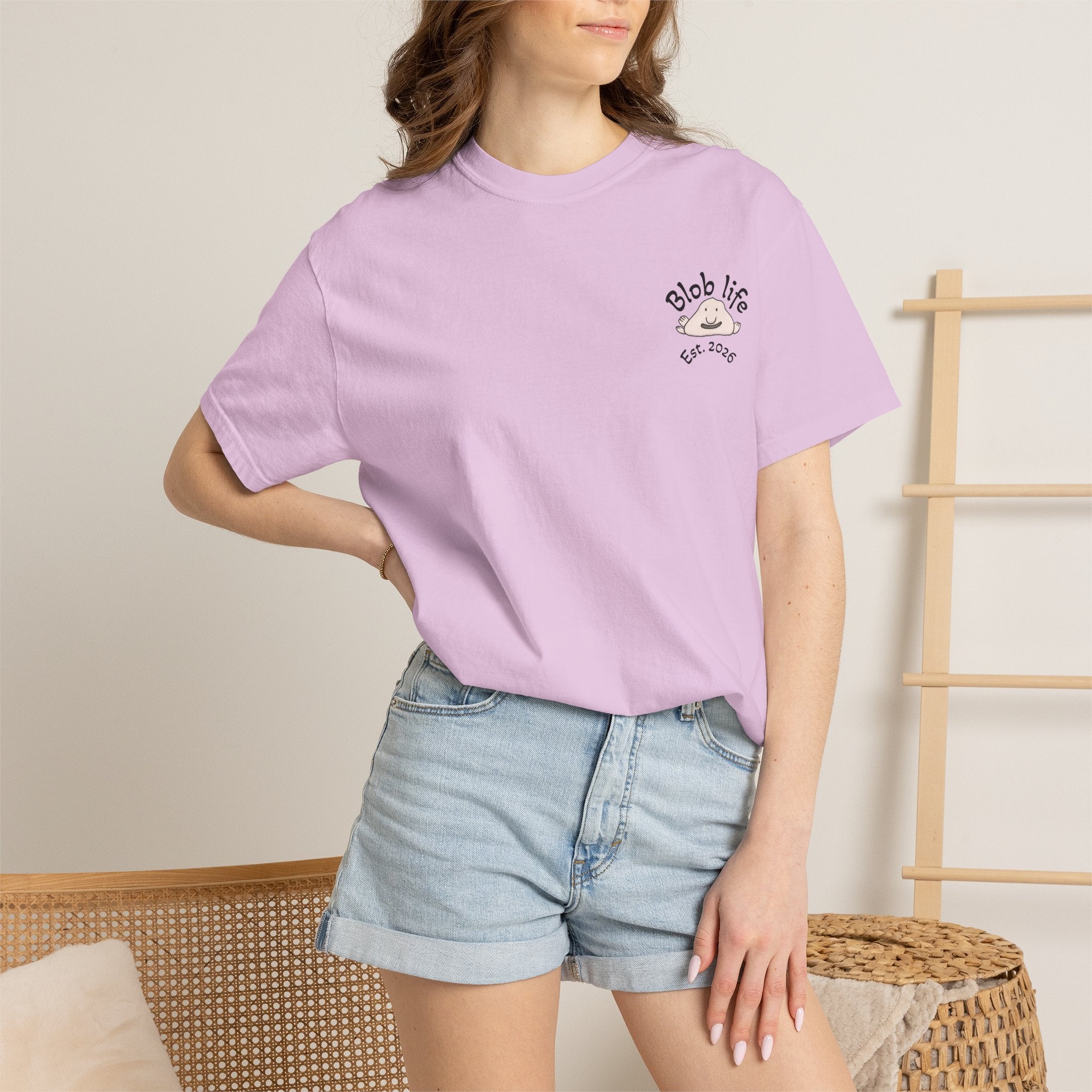 T-Shirt - "Blob Life" Cute Blob Character Graphic Tee