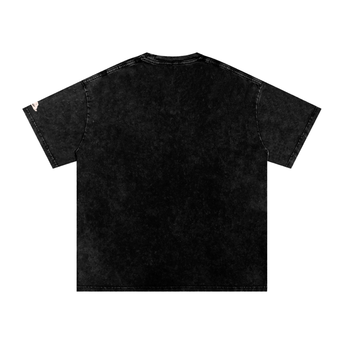 Snow Washed Oversized Cotton Blob T-Shirt