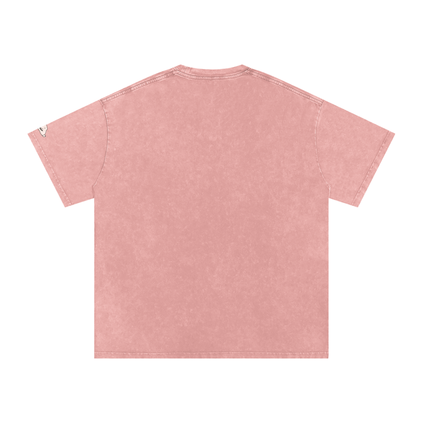 Snow Washed Oversized Cotton Blob T-Shirt