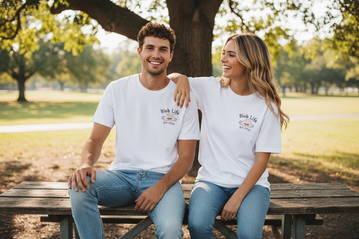 Blob Life T-Shirt - Guy and Girl